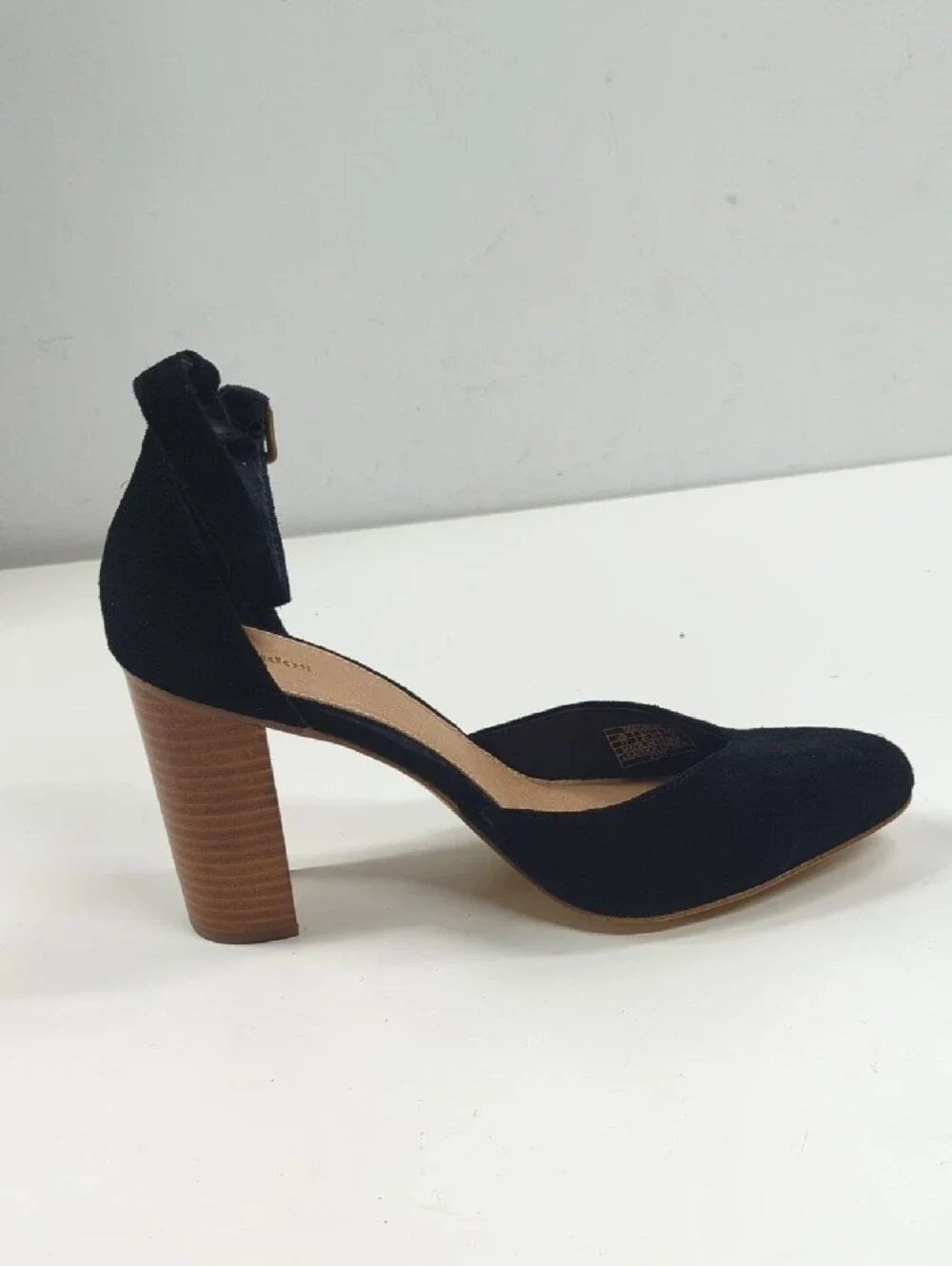 New Soludos Collette Black Suede Heels Women's Size 11
